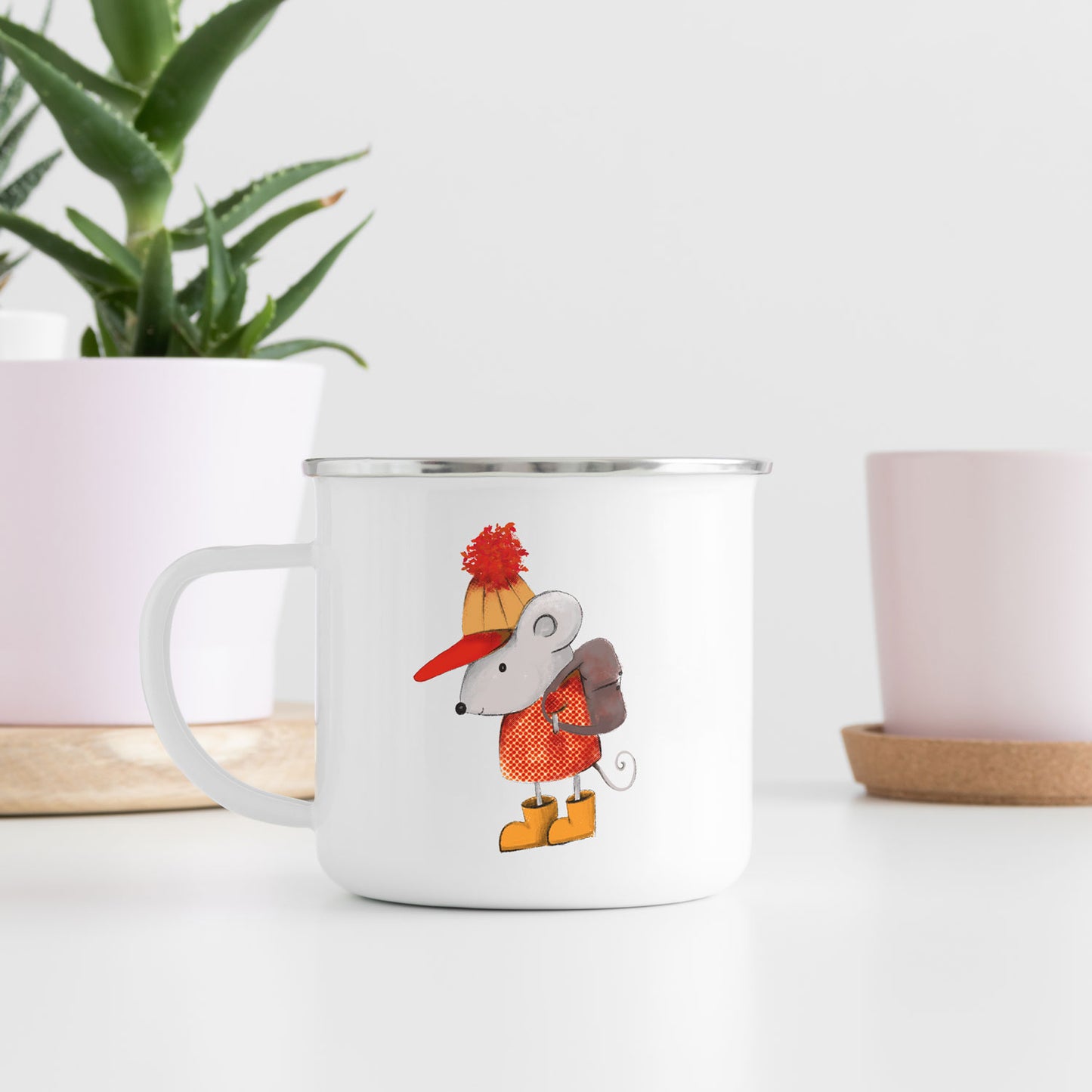 Mouse enamel mug