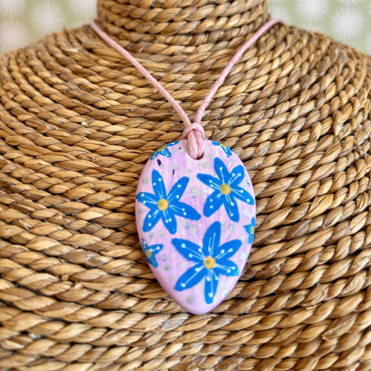 Lilac dream ceramic pendant