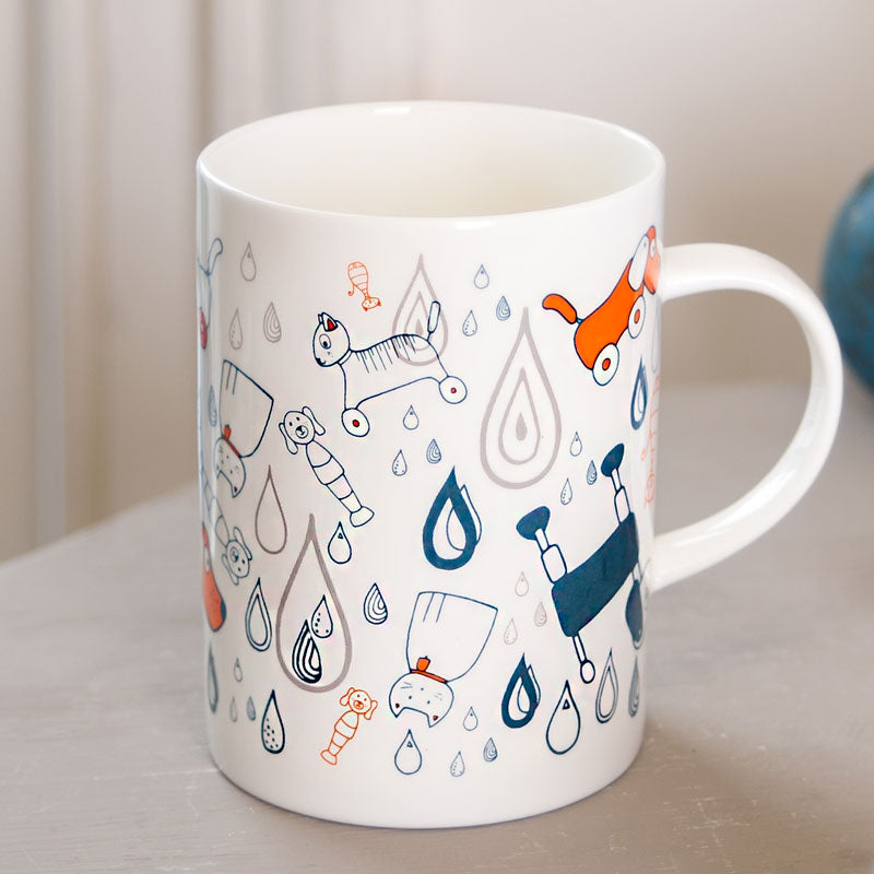 Raining cats and dogs mug